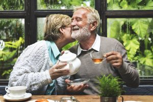 Afternoon Tea Leisure Casual Elderly Older Concept