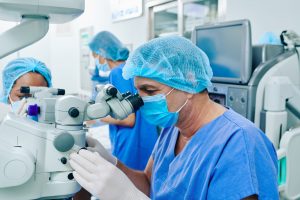 Laser eye vision correction operation