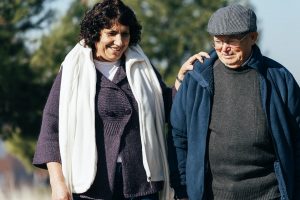 Senior Couple walking.