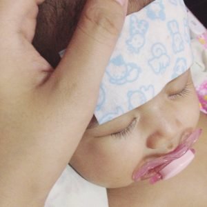 Throwback my daughter had her first fever several weeks ago